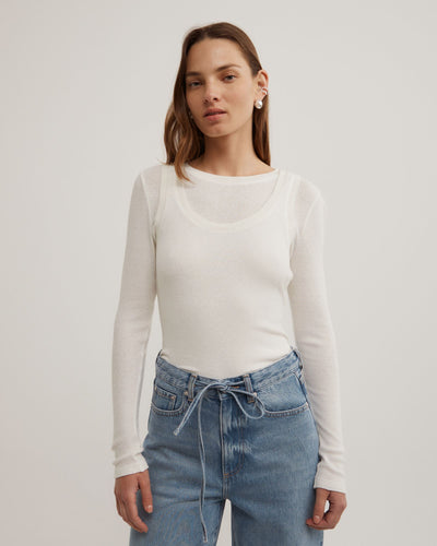 Long Sleeve Overlay Top