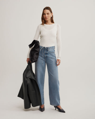 Long Sleeve Overlay Top