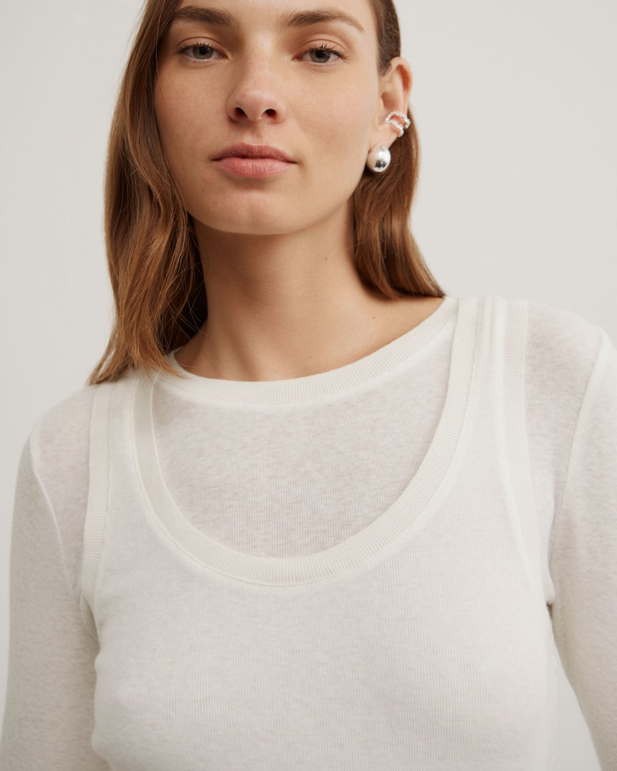 Long Sleeve Overlay Top