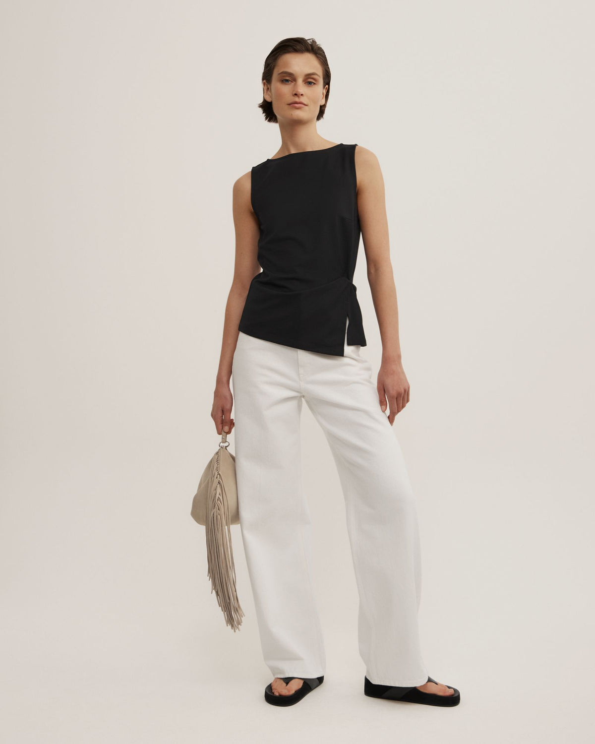 Split Detail Twist Tank