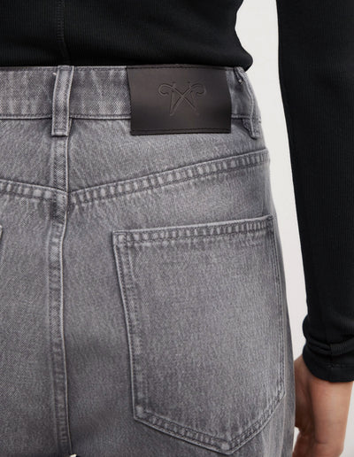 Angled Seam Denim Jeans