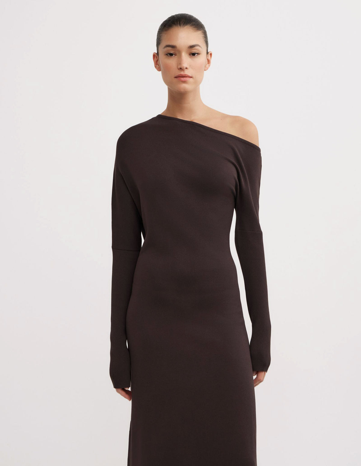 Off Shoulder Knit Dress