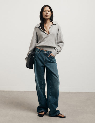Collared Knit Polo