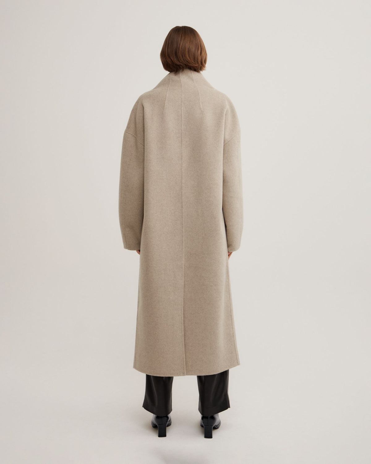 Funnel Wrap Neck Coat