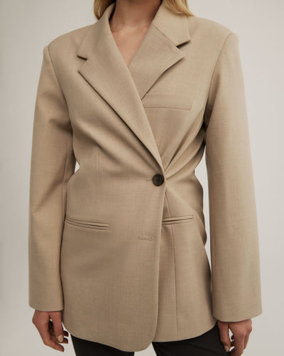 Wrap Front Blazer