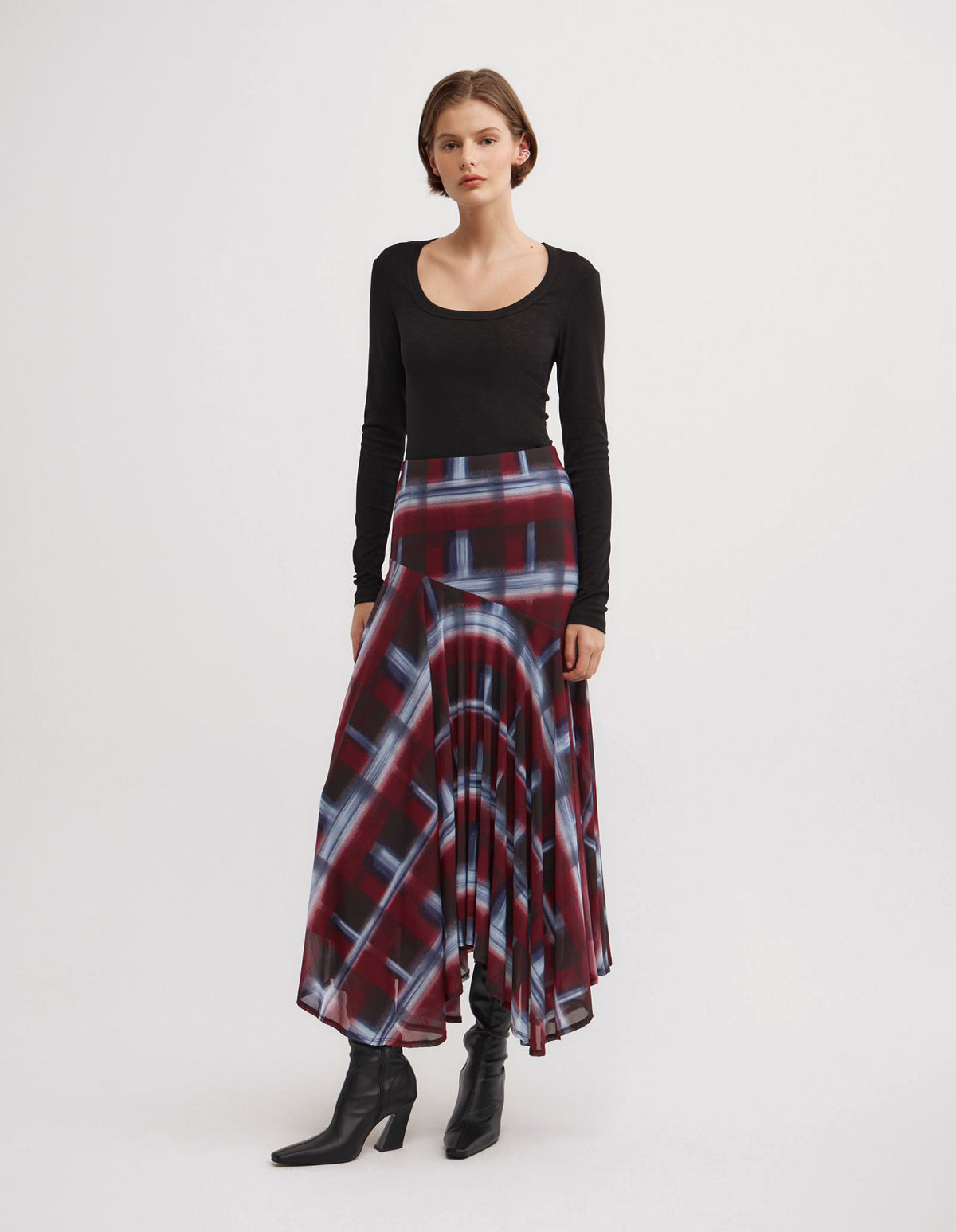 Asymmetric Drape Skirt