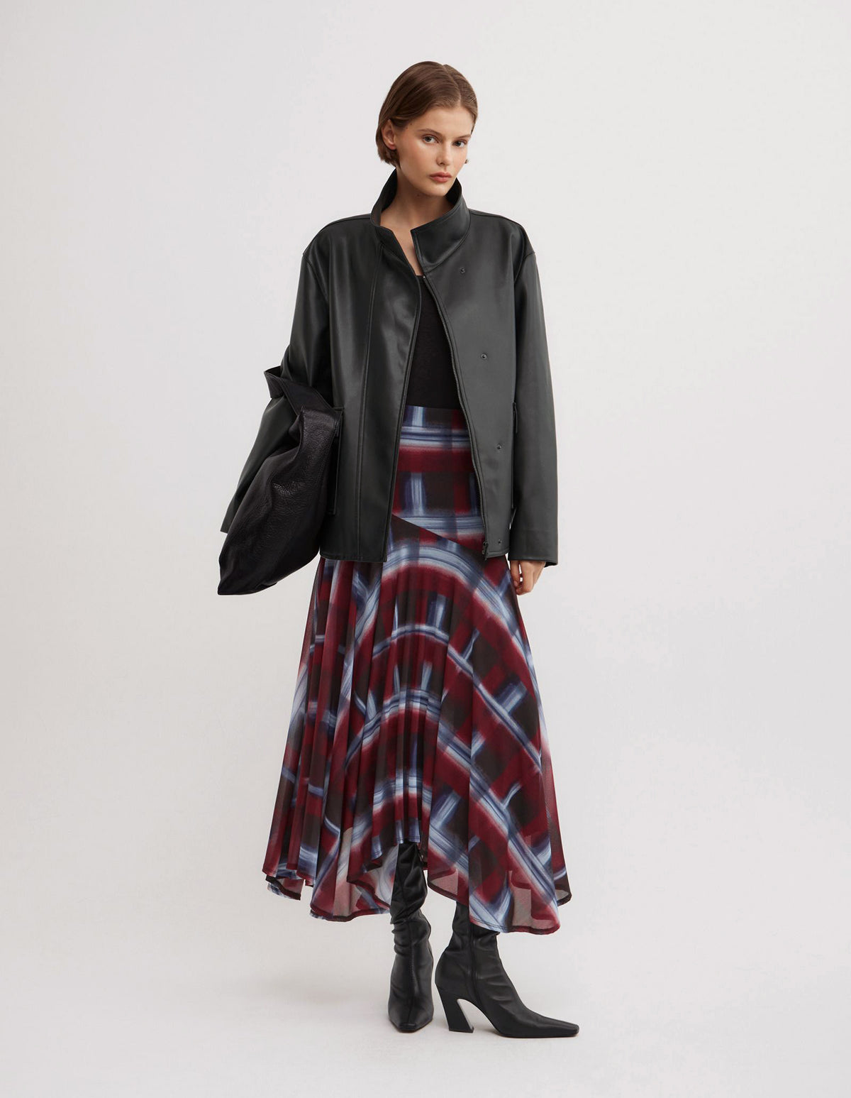 Asymmetric Drape Skirt