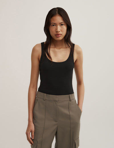 Fine Scoop Neck Tank