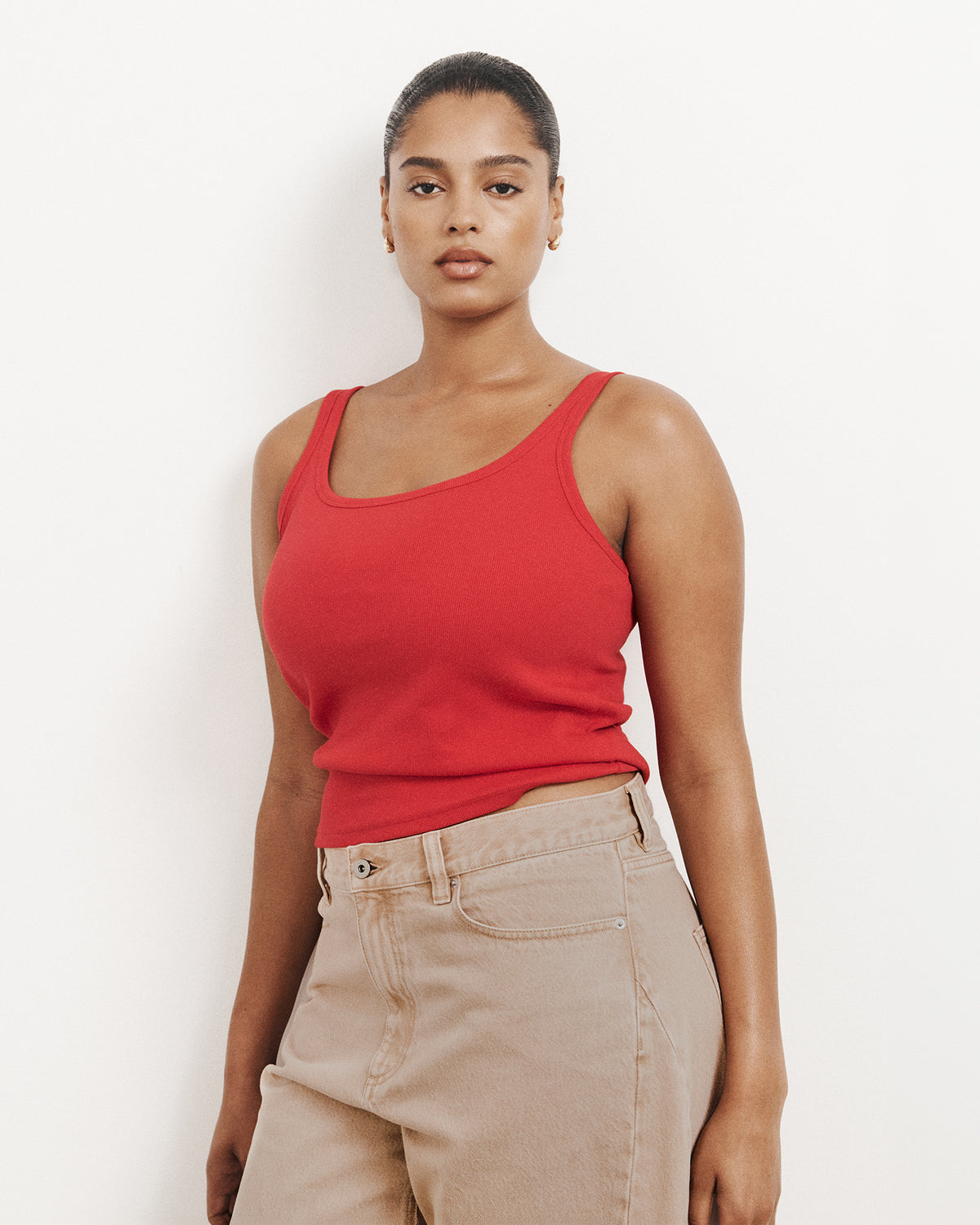 Fine Scoop Neck Tank