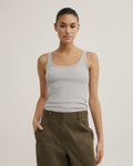 Fine Scoop Neck Tank Top