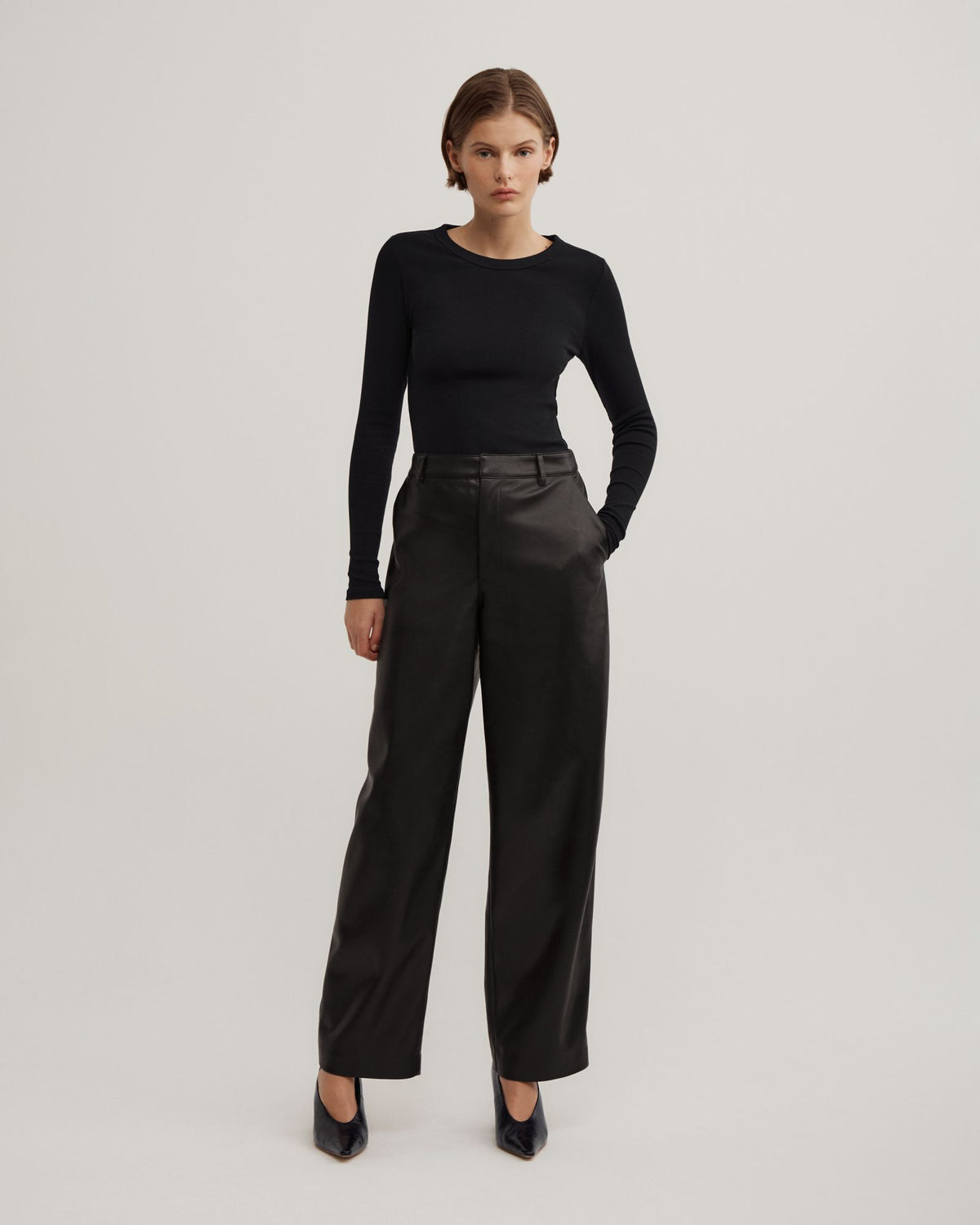 Pu Barrel Trousers