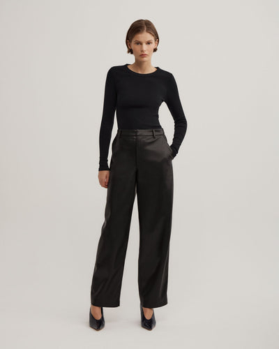 Pu Barrel Trousers