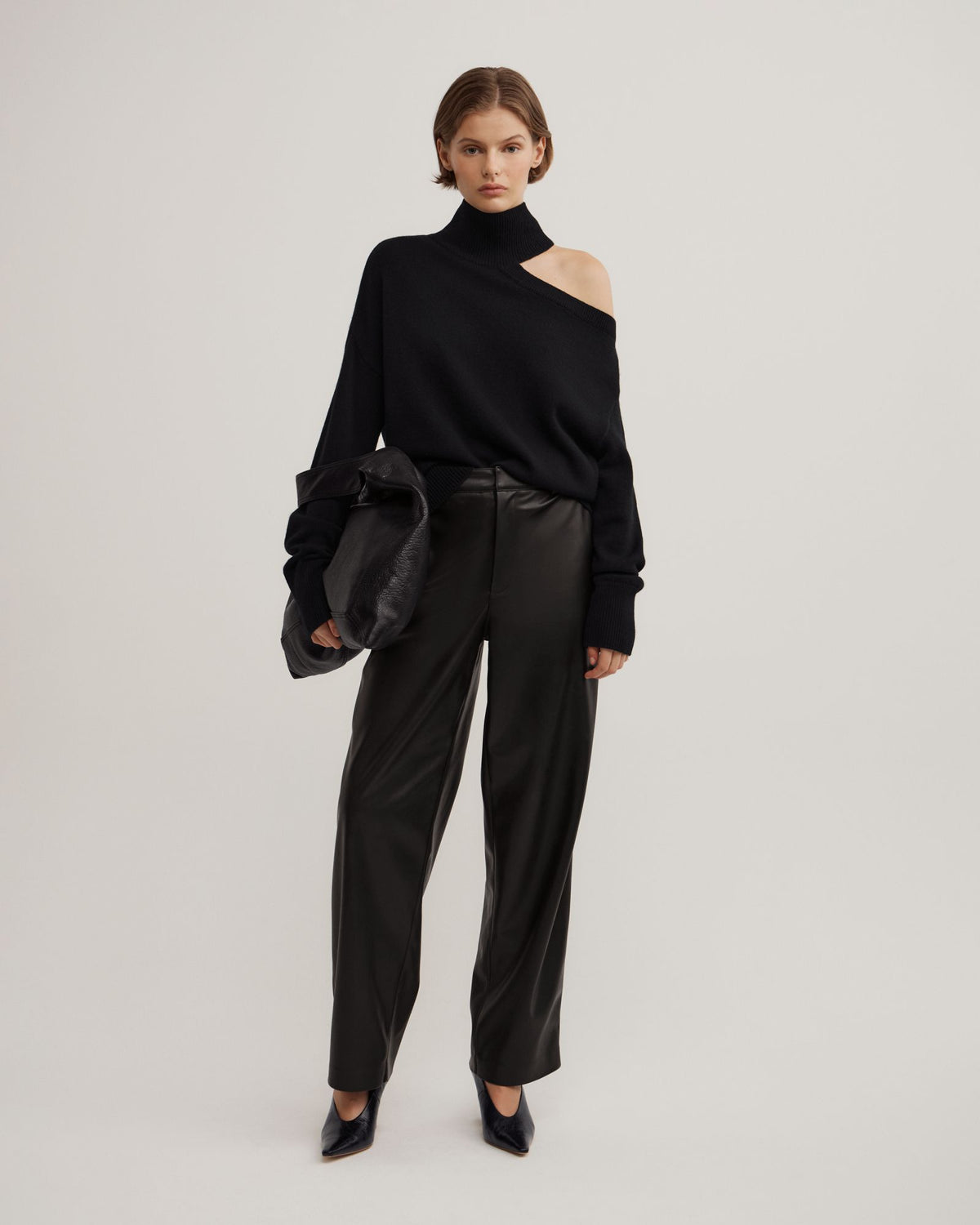 Pu Barrel Trousers