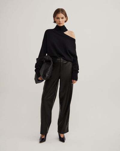 Pu Barrel Trousers