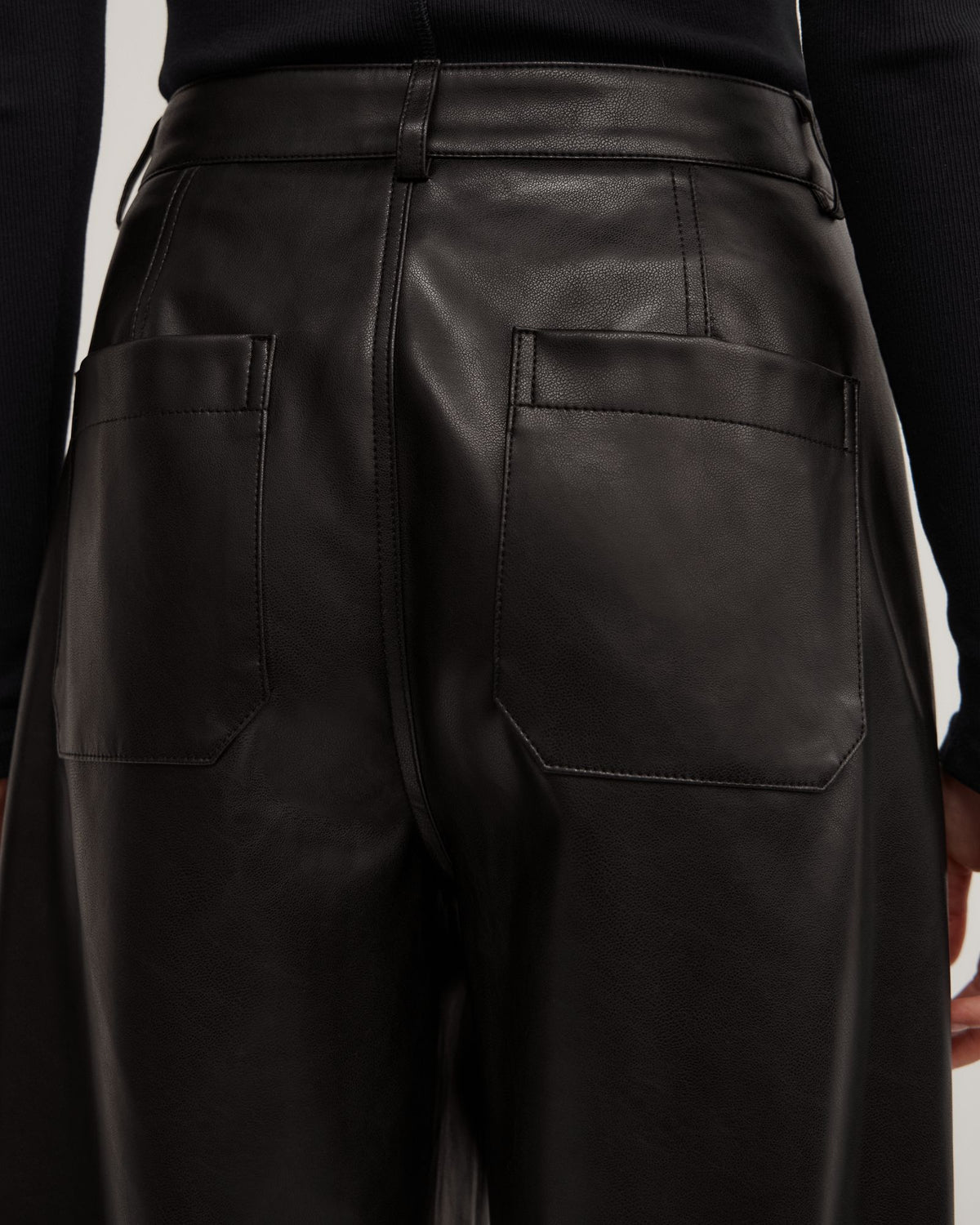 Pu Barrel Trousers