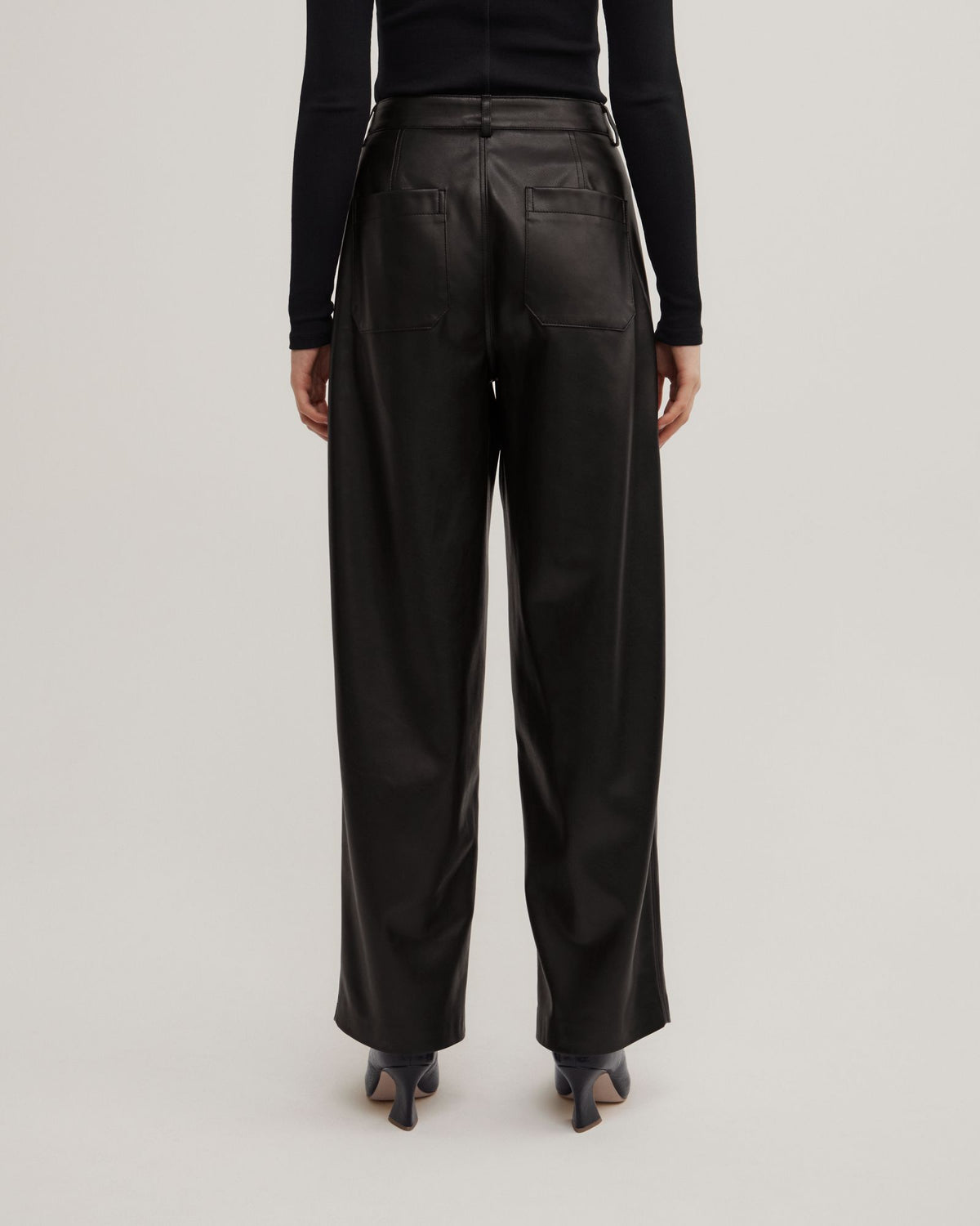 Pu Barrel Trousers