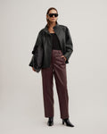 Pu Barrel Trousers