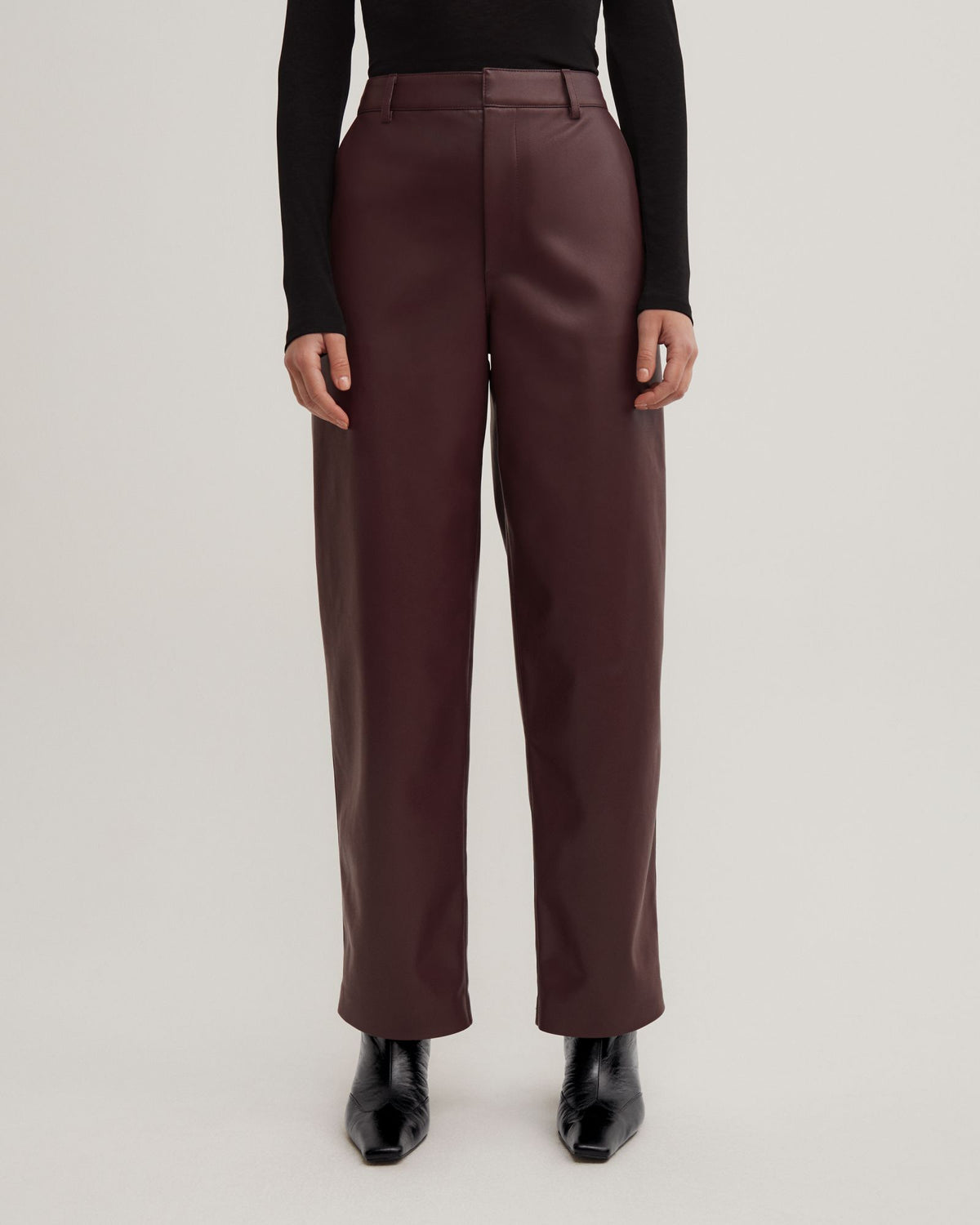 Pu Barrel Trousers