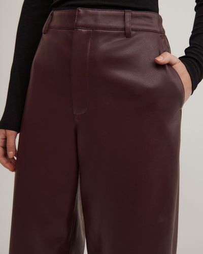 Pu Barrel Trousers