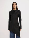 Long Sleeve Asymmetric Tunic Top