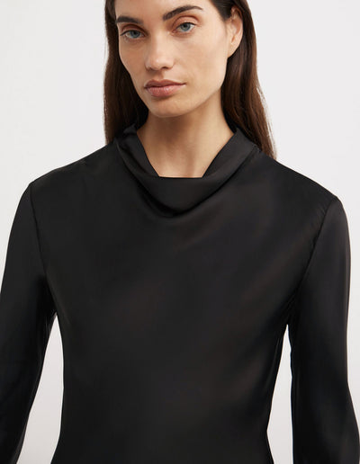 Long Sleeve Asymmetric Tunic Top