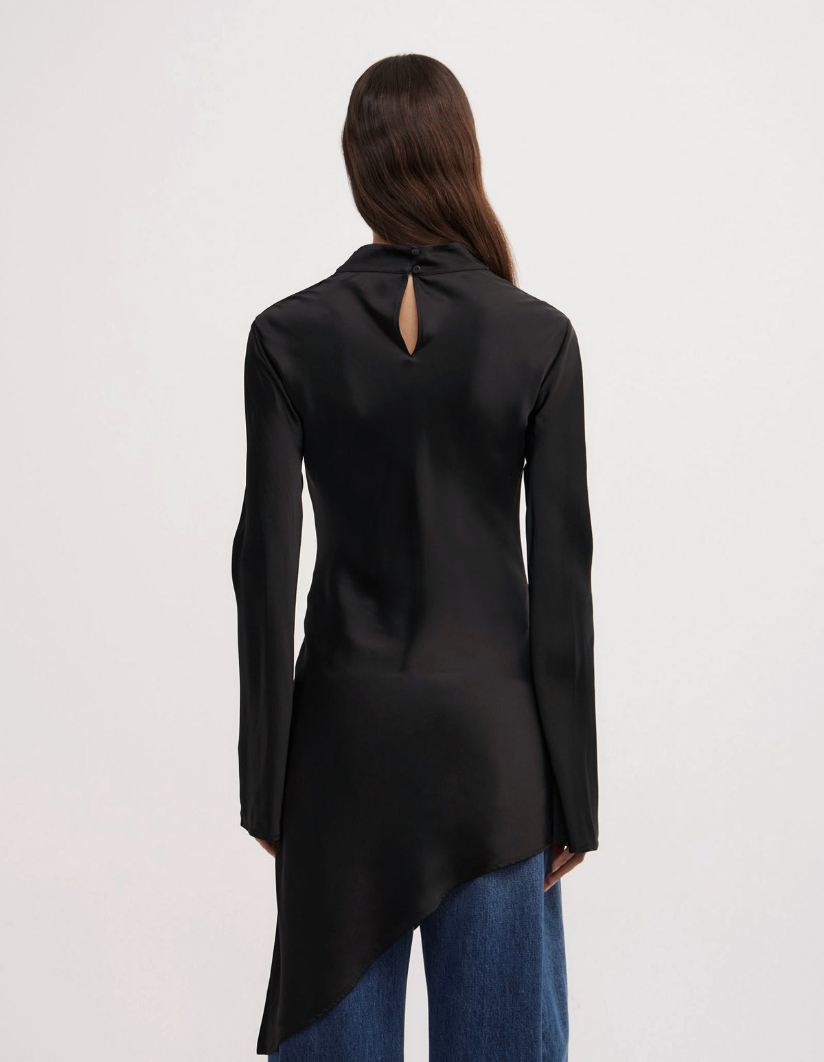 Long Sleeve Asymmetric Tunic Top