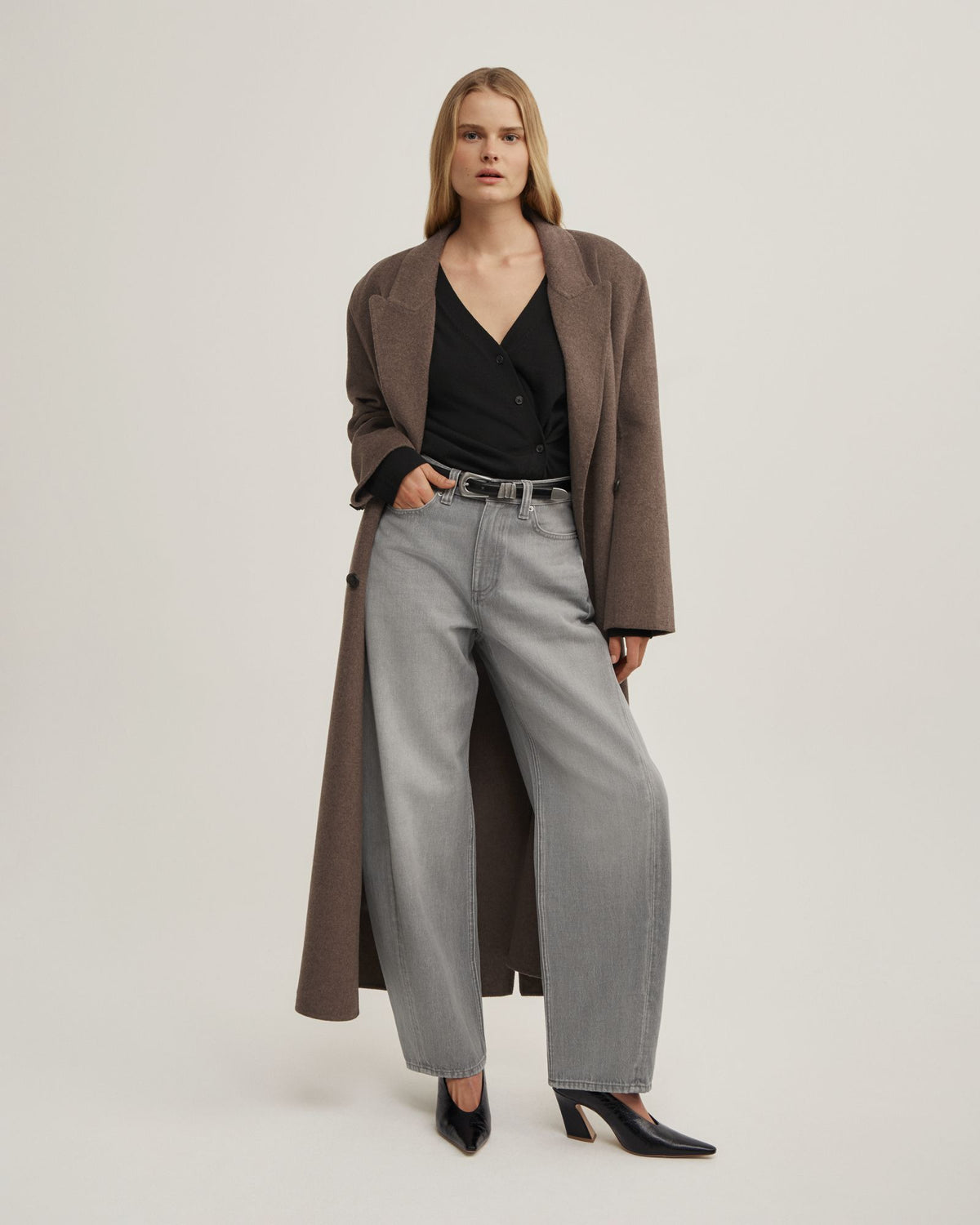 Asymmetric Wrap Knit Cardigan