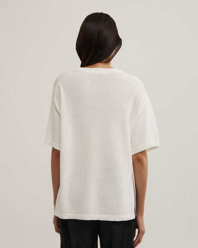 Relaxed Knit T-Shirt