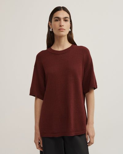 Relaxed Knit T-Shirt