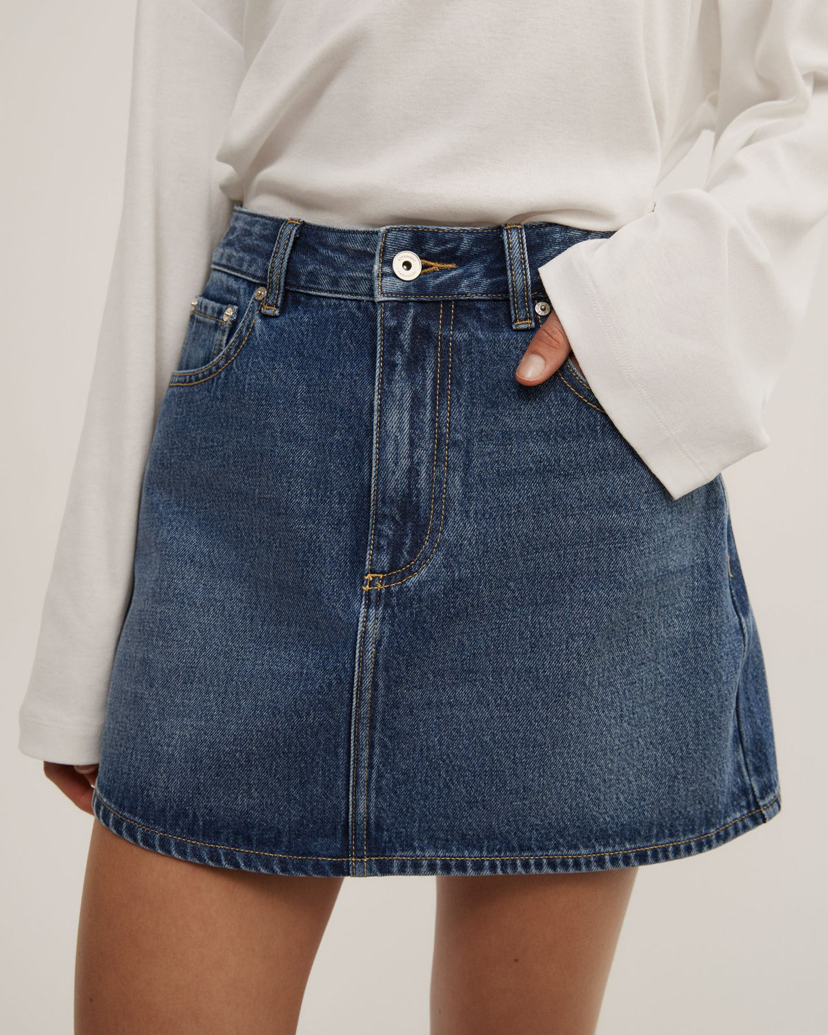 Denim Mini Skirt