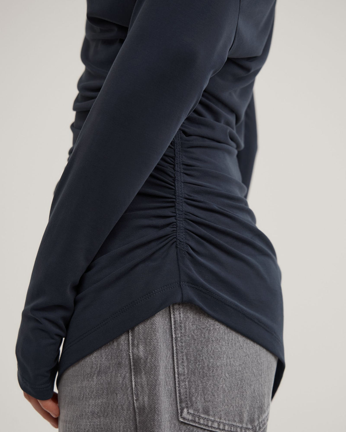 Asymmetric Tunic Long Sleeve Top