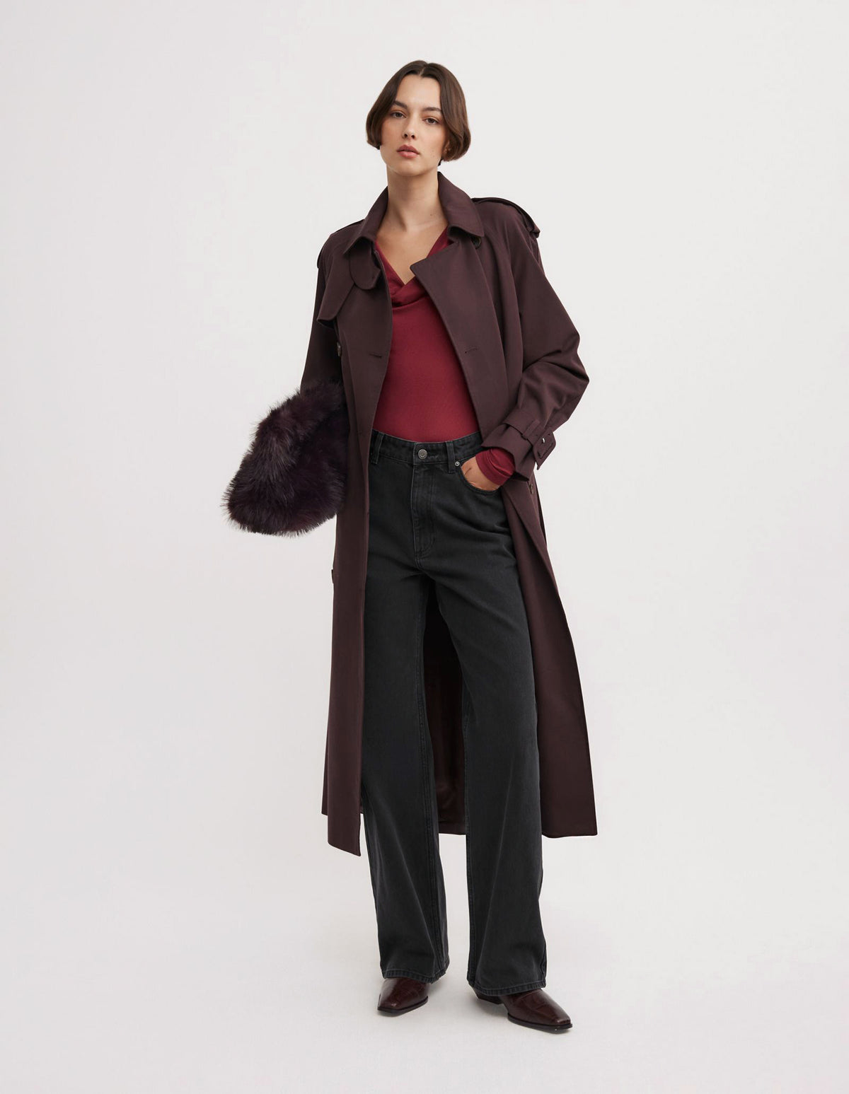 Cowl Neck Long Sleeve Top