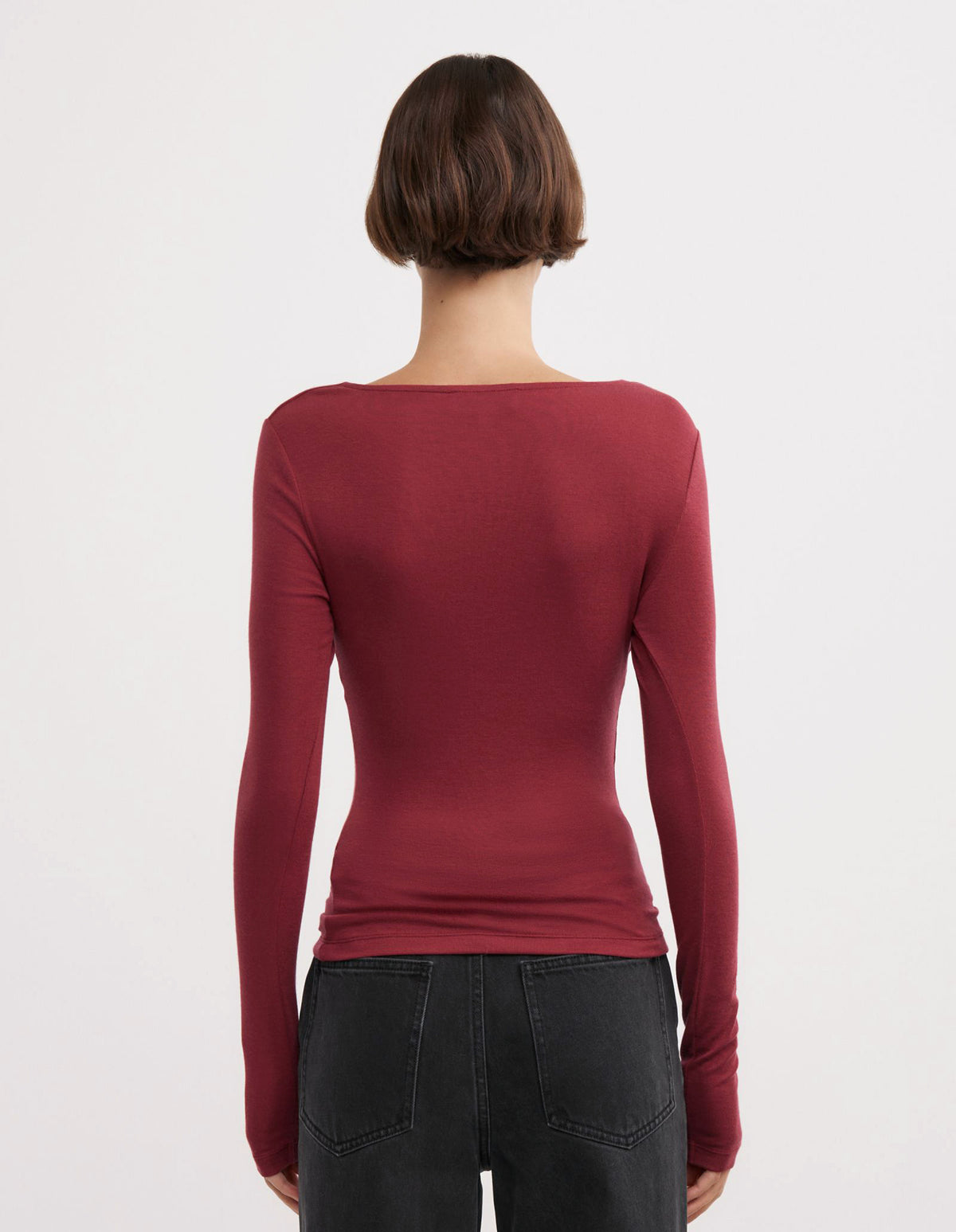 Cowl Neck Long Sleeve Top