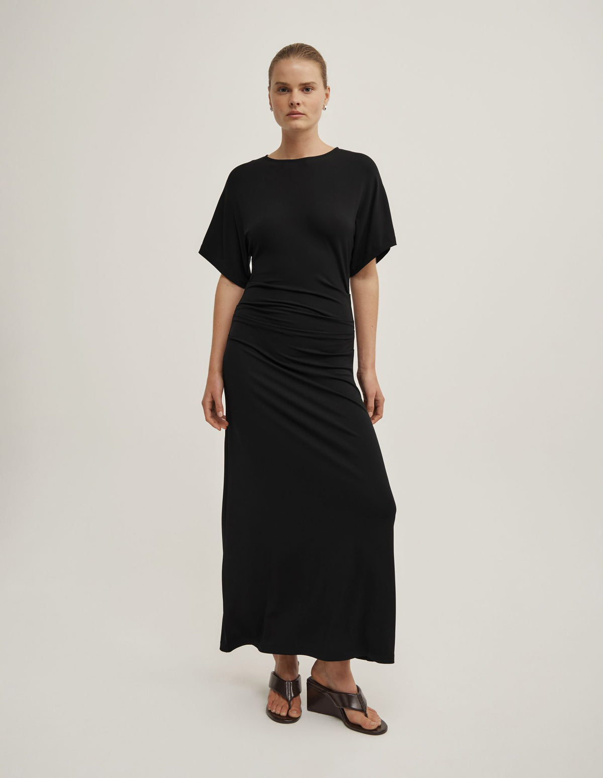 Tuck Waist Jersey Dress