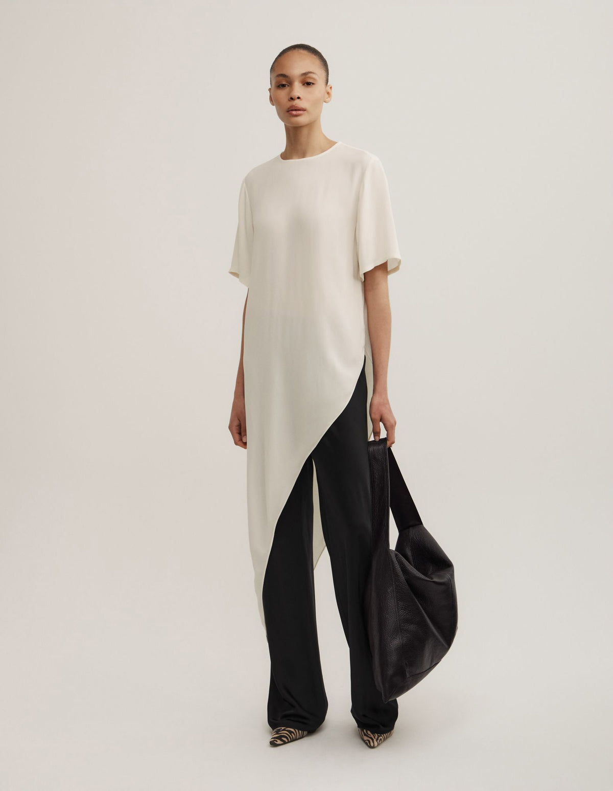 Asymmetric Longline T-Shirt
