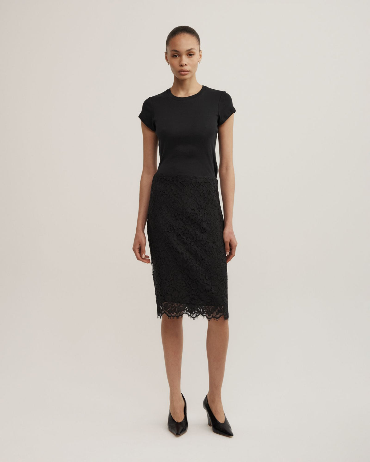 Lace Midi Skirt