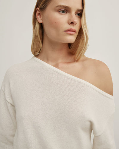 Asymmetric Long-Sleeve Knit