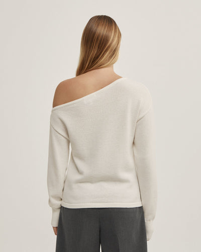 Asymmetric Long-Sleeve Knit