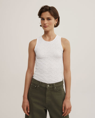 Textured Jersey Tank Top