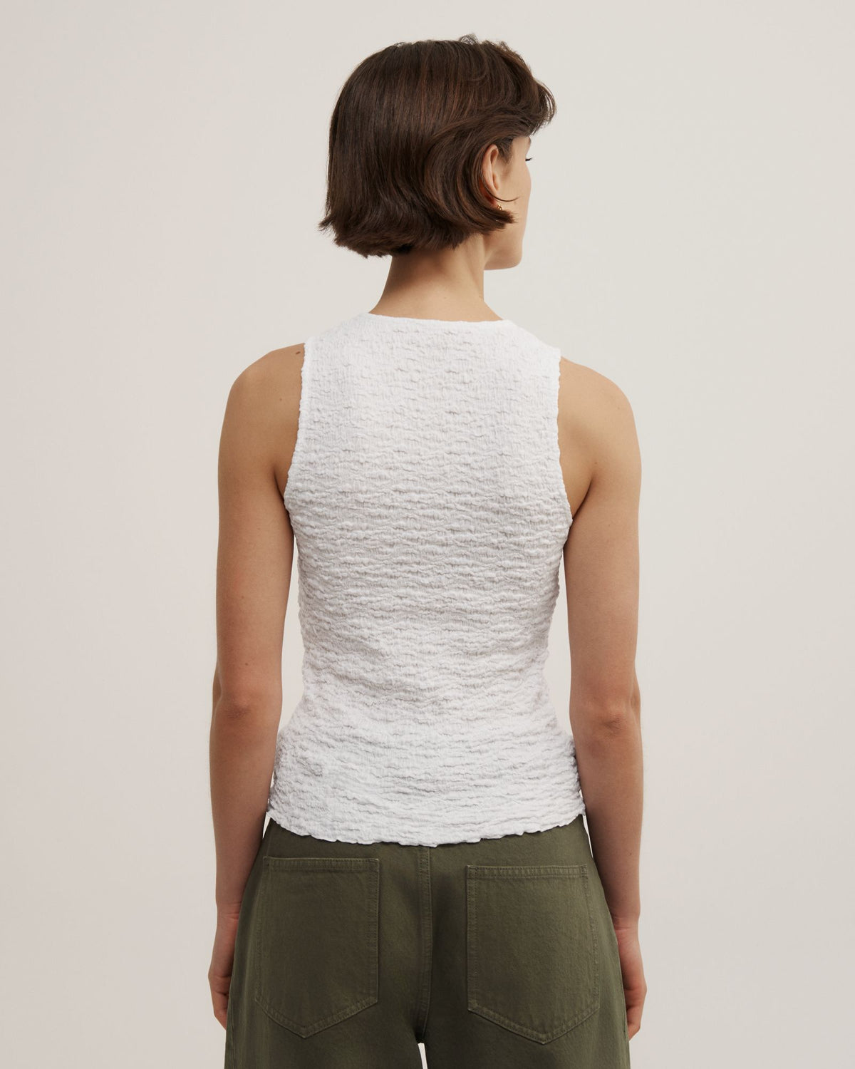 Textured Jersey Tank Top