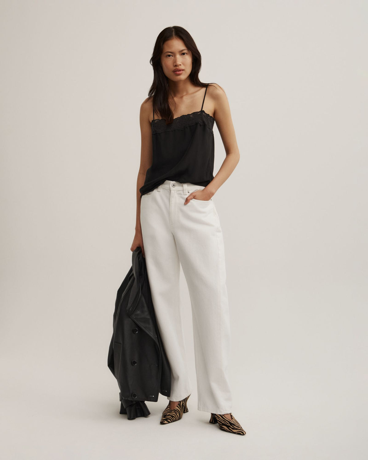 Cropped Lace Camisole