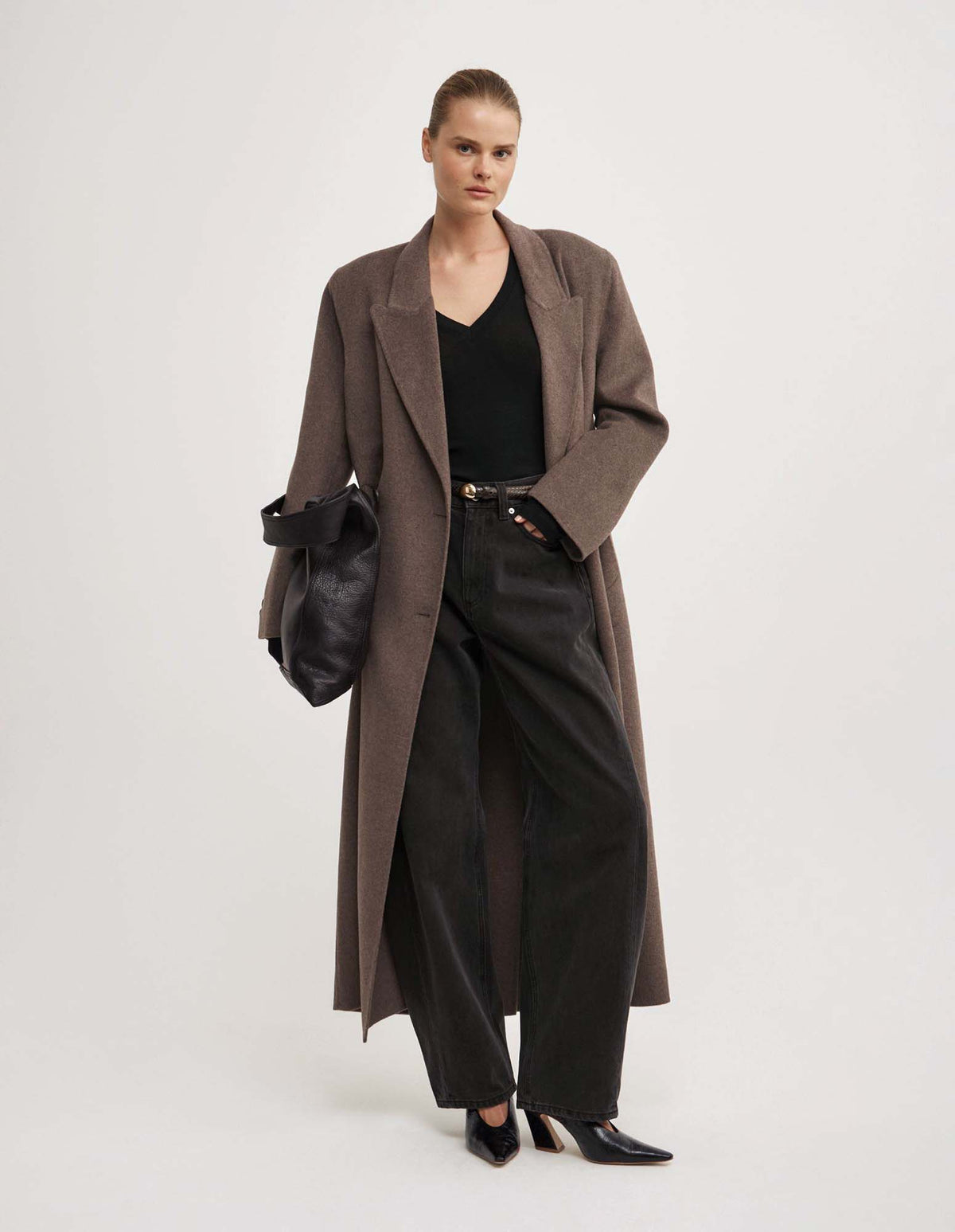 Fine V-Neck Long-Sleeve Top
