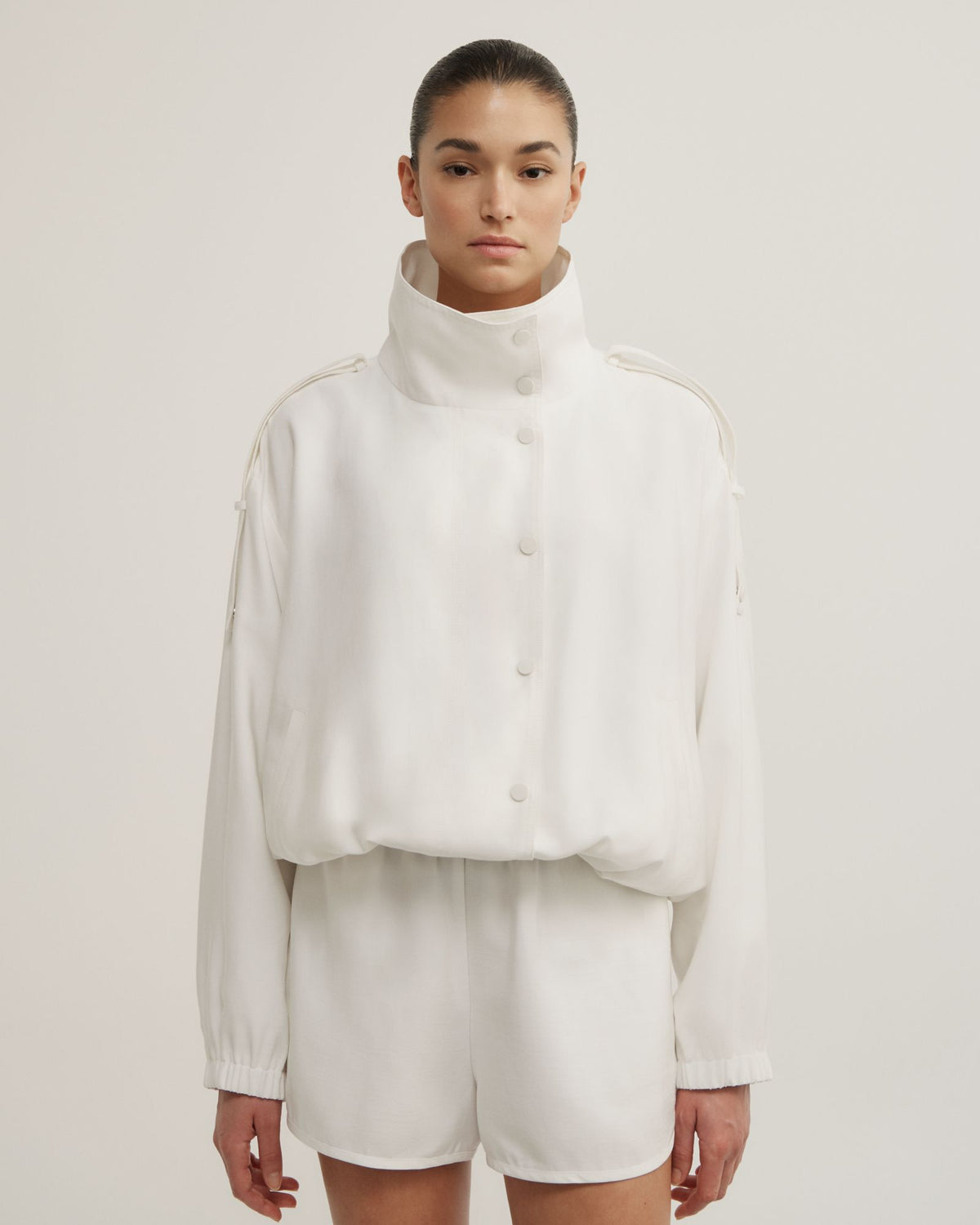 Soft Funnel Neck Jacket