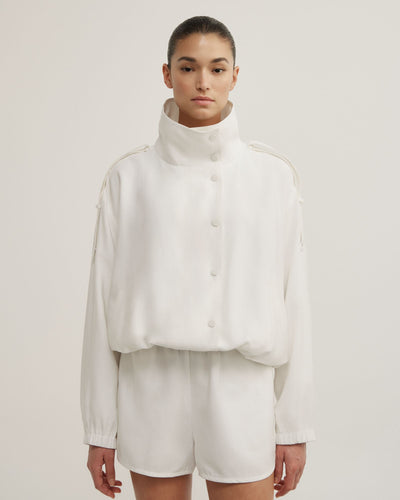 Soft Funnel Neck Jacket