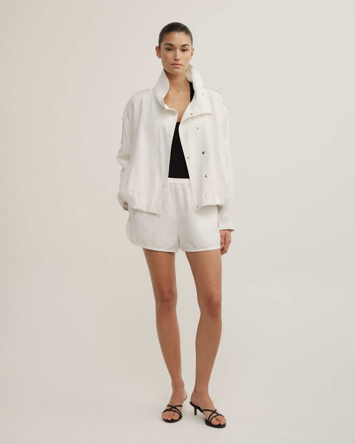Soft Funnel Neck Jacket