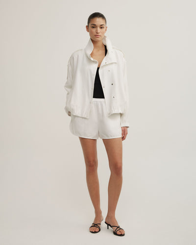 Soft Funnel Neck Jacket