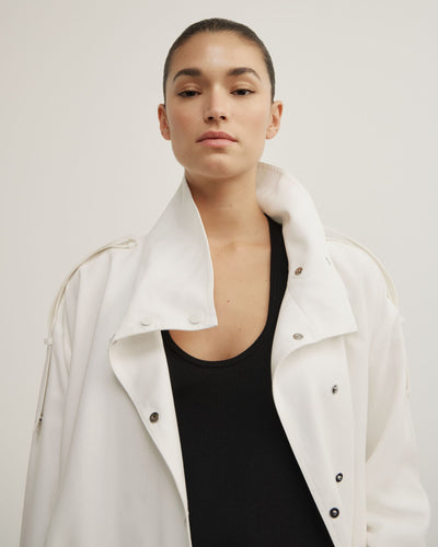Soft Funnel Neck Jacket