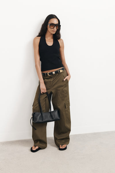 Scoop Halter Tank Top