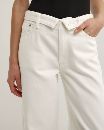 Fold Waist Slouch Jeans