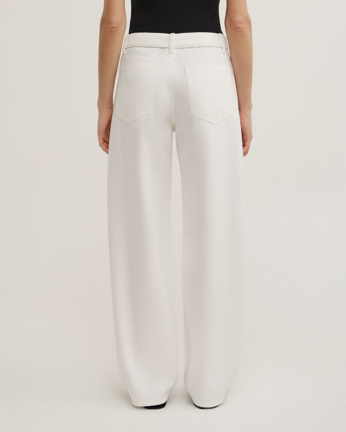 Fold Waist Slouch Jeans